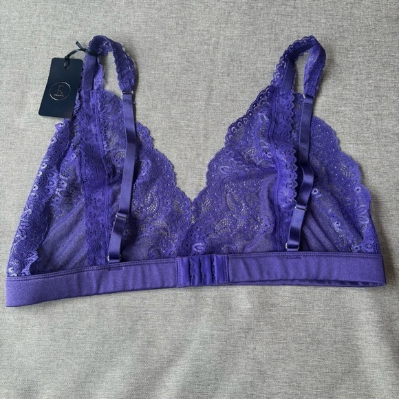 Plus Size Portia Split Cup Bralette, Purple, Size Small (16W) - Picture 2 of 8